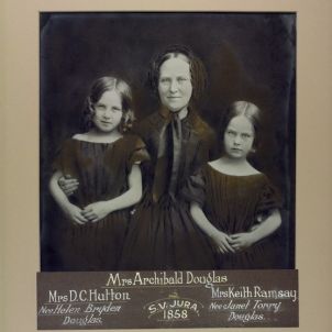 Mrs Archibald Douglas (née Caroline Prentice) and her daughters Helen and Janet