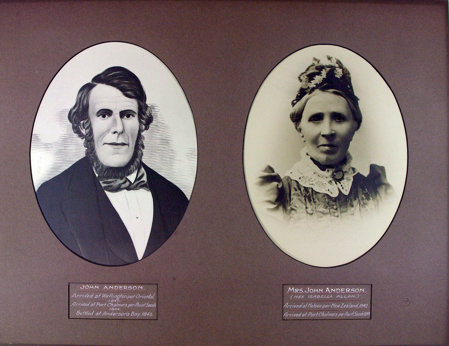 Mr and Mrs John Anderson (née Isabella Allan)