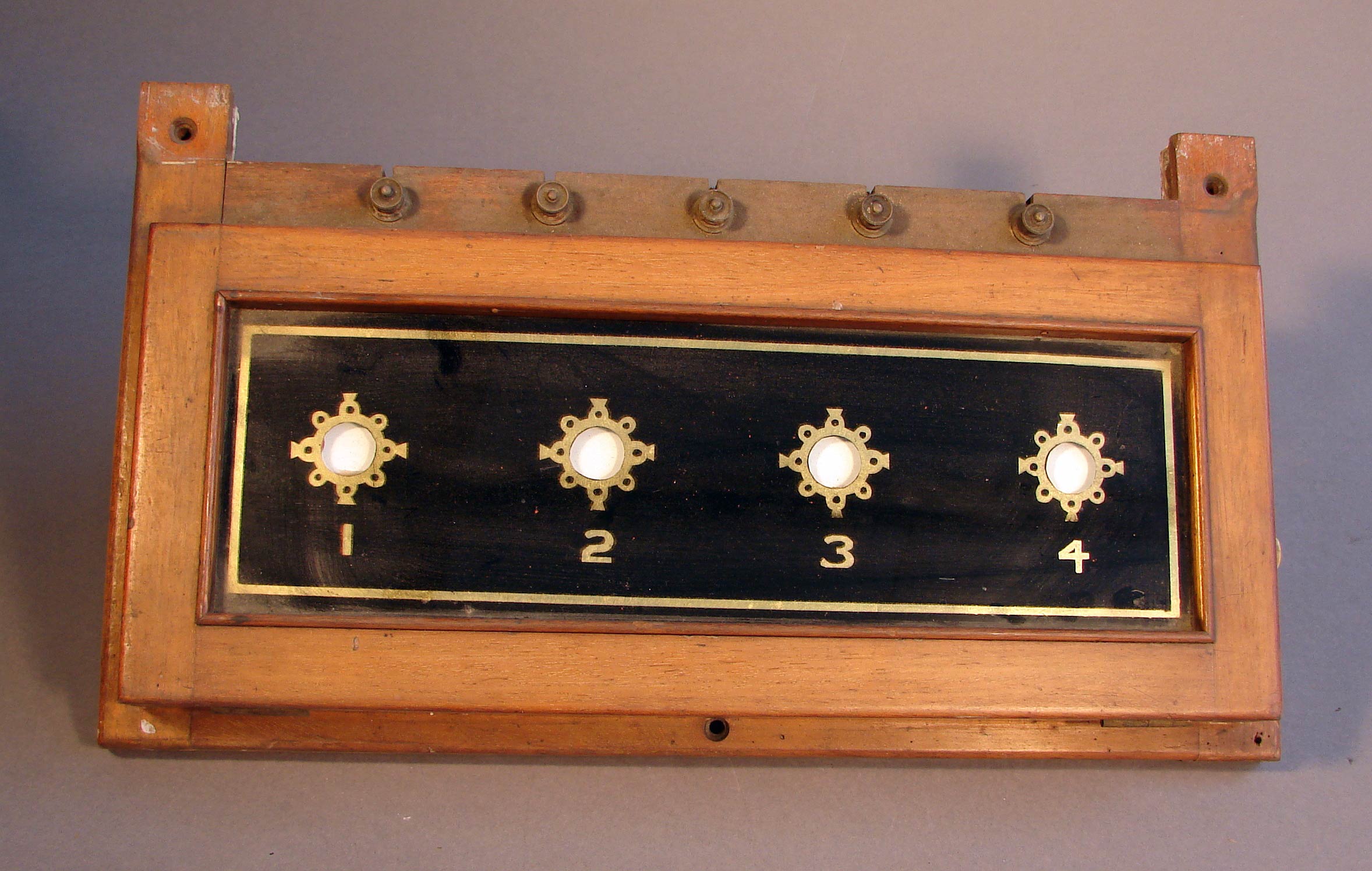 Room indicator board from 27 Royal Terrace