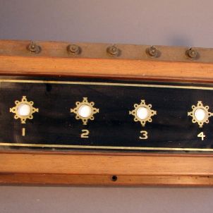 Room indicator board from 27 Royal Terrace Room indicator board from 27 Royal Terrace