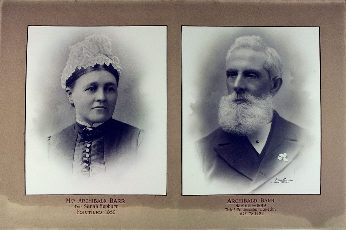 Mr and Mrs Archibald Barr (née Sarah Hepburn)